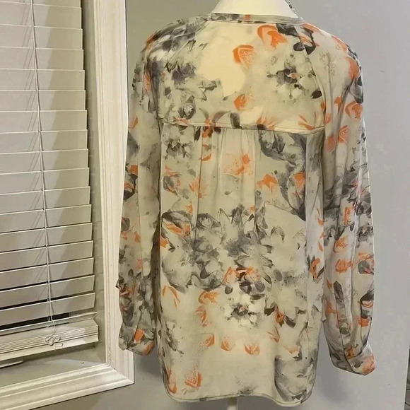 ❤️Host Picks❤️[4]Rebecca Taylor Misty Garden  Print Silk Blouse- NWOT - Picture 11 of 15